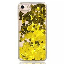 Load image into Gallery viewer, Luxury Love Heart Dynamic Liquid Quicksand Sequins Phone Case For iPhone X 8 6 6S 7 8 Plus SE 5 5S Soft TPU Frame Back Cover