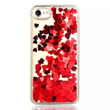 Load image into Gallery viewer, Luxury Love Heart Dynamic Liquid Quicksand Sequins Phone Case For iPhone X 8 6 6S 7 8 Plus SE 5 5S Soft TPU Frame Back Cover