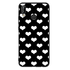 Space Man Cat Love Heart Pattern Cover For Huawei case