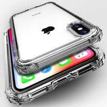 Load image into Gallery viewer, Luxury Shockproof Bumper Transparent Silicone Phone Case For iPhone
