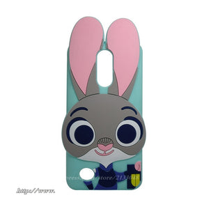 For LG  silicone 3D Cartoon Cat Phone Case For LG