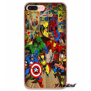 Marvel Comics Avengers Superhero Soft Case For LG