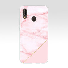 Load image into Gallery viewer, Pink Blue  Ink Marble for Huawei Case Cover Soft Silicone
