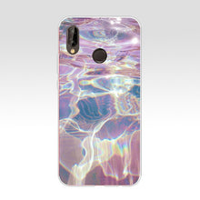 Load image into Gallery viewer, Pink Blue  Ink Marble for Huawei Case Cover Soft Silicone