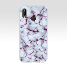 Load image into Gallery viewer, Pink Blue  Ink Marble for Huawei Case Cover Soft Silicone