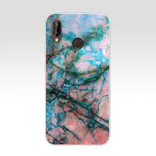 Load image into Gallery viewer, Pink Blue  Ink Marble for Huawei Case Cover Soft Silicone