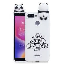 Load image into Gallery viewer, Xiaomi  3D Cute Panda Unicorn Silicone Phone Case