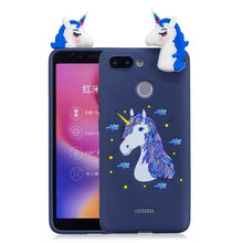 Load image into Gallery viewer, Xiaomi  3D Cute Panda Unicorn Silicone Phone Case