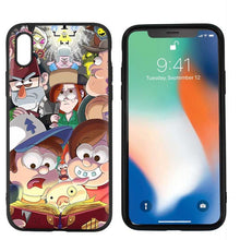 Load image into Gallery viewer, Gravity Falls Black Scrub Silicone Phone Soft Case Cover for iPhone
