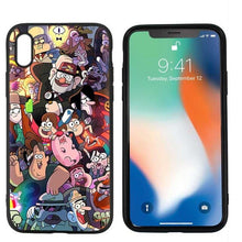 Load image into Gallery viewer, Gravity Falls Black Scrub Silicone Phone Soft Case Cover for iPhone