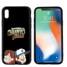 Load image into Gallery viewer, Gravity Falls Black Scrub Silicone Phone Soft Case Cover for iPhone