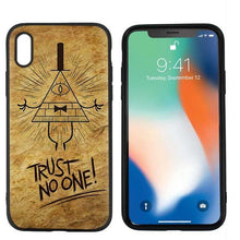 Load image into Gallery viewer, Gravity Falls Black Scrub Silicone Phone Soft Case Cover for iPhone