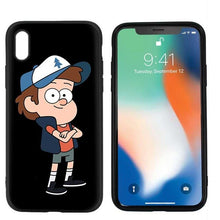 Load image into Gallery viewer, Gravity Falls Black Scrub Silicone Phone Soft Case Cover for iPhone