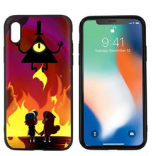Load image into Gallery viewer, Gravity Falls Black Scrub Silicone Phone Soft Case Cover for iPhone
