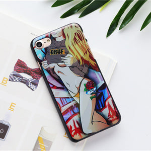 Case for iphone  Fashion Sexy Girls Cover Matte Phone Cases