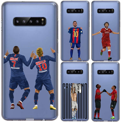 Griezmann Salah Dybala Neymar jr Ronaldo CR7 Soft Phone Cases Cover For Samsung