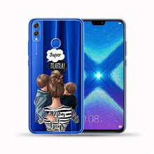 Load image into Gallery viewer, Hair Baby Mom Girl Queen Soft TPU Case Cover For Huawei