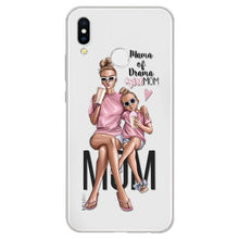Load image into Gallery viewer, Black Brown Hair Baby Mom Girl Case For Huawei