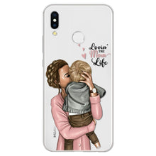 Load image into Gallery viewer, Black Brown Hair Baby Mom Girl Case For Huawei