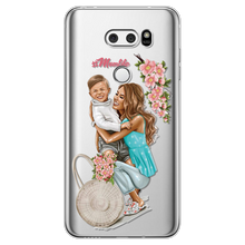 Load image into Gallery viewer, Fashion Black Brown Hair Case For Coque LG