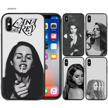 Load image into Gallery viewer, Case Cover for iPhone Scrub Silicone Phone Cases Soft Singer model Lana Del Rey