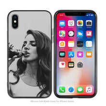 Load image into Gallery viewer, Case Cover for iPhone Scrub Silicone Phone Cases Soft Singer model Lana Del Rey