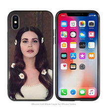 Load image into Gallery viewer, Case Cover for iPhone Scrub Silicone Phone Cases Soft Singer model Lana Del Rey