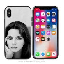 Load image into Gallery viewer, Case Cover for iPhone Scrub Silicone Phone Cases Soft Singer model Lana Del Rey