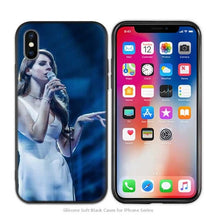 Load image into Gallery viewer, Case Cover for iPhone Scrub Silicone Phone Cases Soft Singer model Lana Del Rey