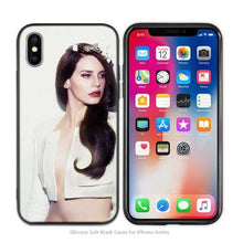 Load image into Gallery viewer, Case Cover for iPhone Scrub Silicone Phone Cases Soft Singer model Lana Del Rey