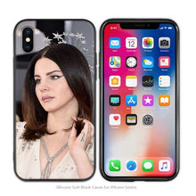Load image into Gallery viewer, Case Cover for iPhone Scrub Silicone Phone Cases Soft Singer model Lana Del Rey