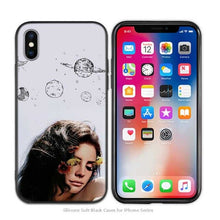 Load image into Gallery viewer, Case Cover for iPhone Scrub Silicone Phone Cases Soft Singer model Lana Del Rey