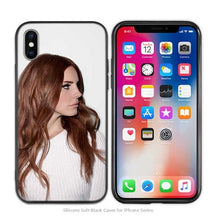 Load image into Gallery viewer, Case Cover for iPhone Scrub Silicone Phone Cases Soft Singer model Lana Del Rey