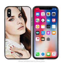 Load image into Gallery viewer, Case Cover for iPhone Scrub Silicone Phone Cases Soft Singer model Lana Del Rey