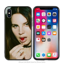 Load image into Gallery viewer, Case Cover for iPhone Scrub Silicone Phone Cases Soft Singer model Lana Del Rey