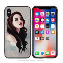 Load image into Gallery viewer, Case Cover for iPhone Scrub Silicone Phone Cases Soft Singer model Lana Del Rey