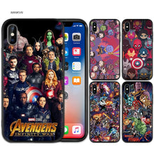 Load image into Gallery viewer, Case Cover for iPhoneScrub Silicone Phone Cases Soft Marvel Superheroes