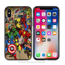 Load image into Gallery viewer, Case Cover for iPhoneScrub Silicone Phone Cases Soft Marvel Superheroes