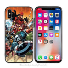Load image into Gallery viewer, Case Cover for iPhoneScrub Silicone Phone Cases Soft Marvel Superheroes