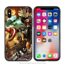 Load image into Gallery viewer, Case Cover for iPhoneScrub Silicone Phone Cases Soft Marvel Superheroes