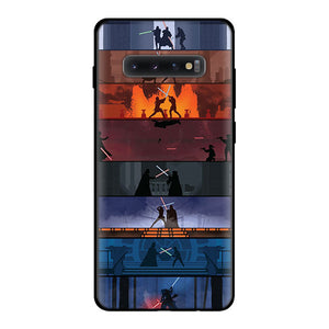 Star Wars Darth Vader Yoda Black Silicone Cases for Samsung