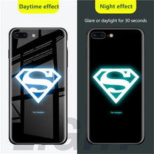 Load image into Gallery viewer, Marvel Luminous Tempered Glass Cases For iPhone
