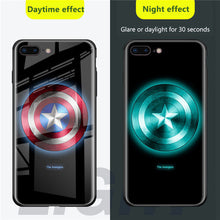 Load image into Gallery viewer, Marvel Luminous Tempered Glass Cases For iPhone