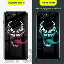 Load image into Gallery viewer, Marvel Luminous Tempered Glass Cases For iPhone