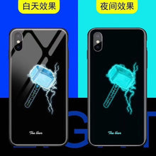 Load image into Gallery viewer, Marvel Luminous Tempered Glass Cases For iPhone