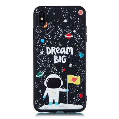 Cute Astronaut Space Moon Case for iPhone