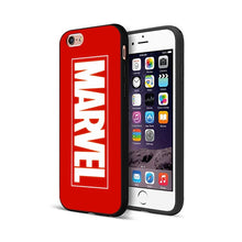 Load image into Gallery viewer, Black tpu case for iphone  Marvel Avengers captain ironman thanos