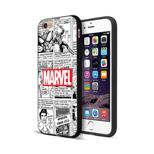 Load image into Gallery viewer, Black tpu case for iphone  Marvel Avengers captain ironman thanos