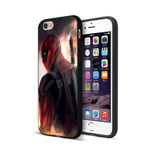 Load image into Gallery viewer, Black tpu case for iphone  Marvel Avengers captain ironman thanos