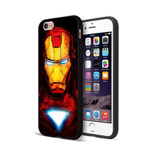 Load image into Gallery viewer, Black tpu case for iphone  Marvel Avengers captain ironman thanos